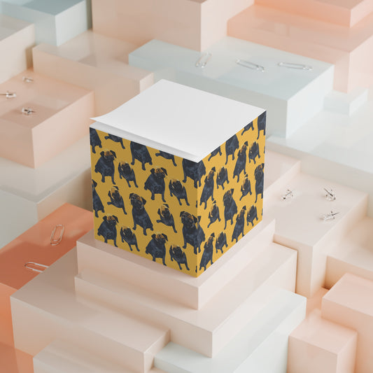 Pug Paradise Custom Sticky Note Cube