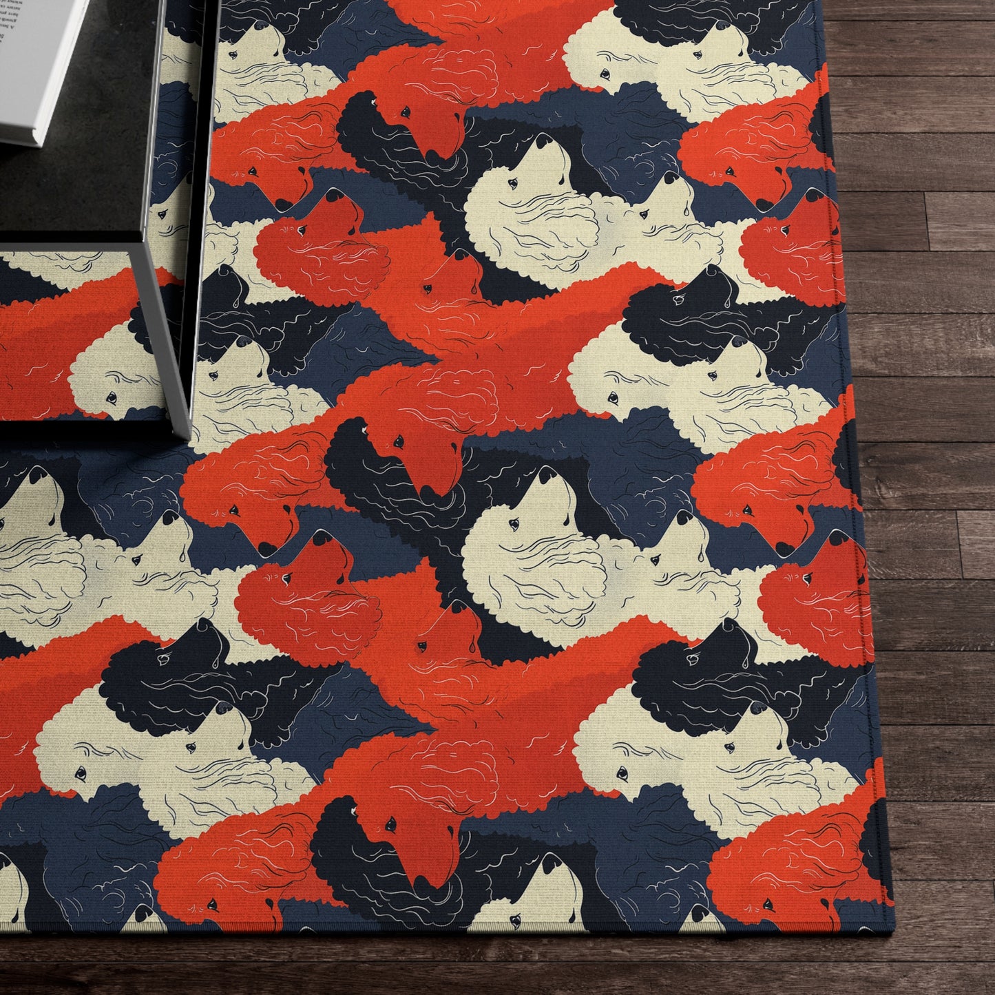 Poodle Elegance: Modern Dornier Rug