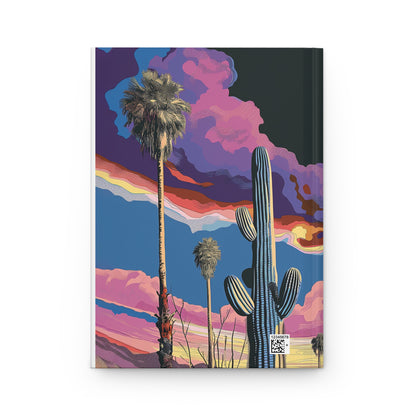 Palm Springs Midnight Escapade - Matte Hardcover Journal