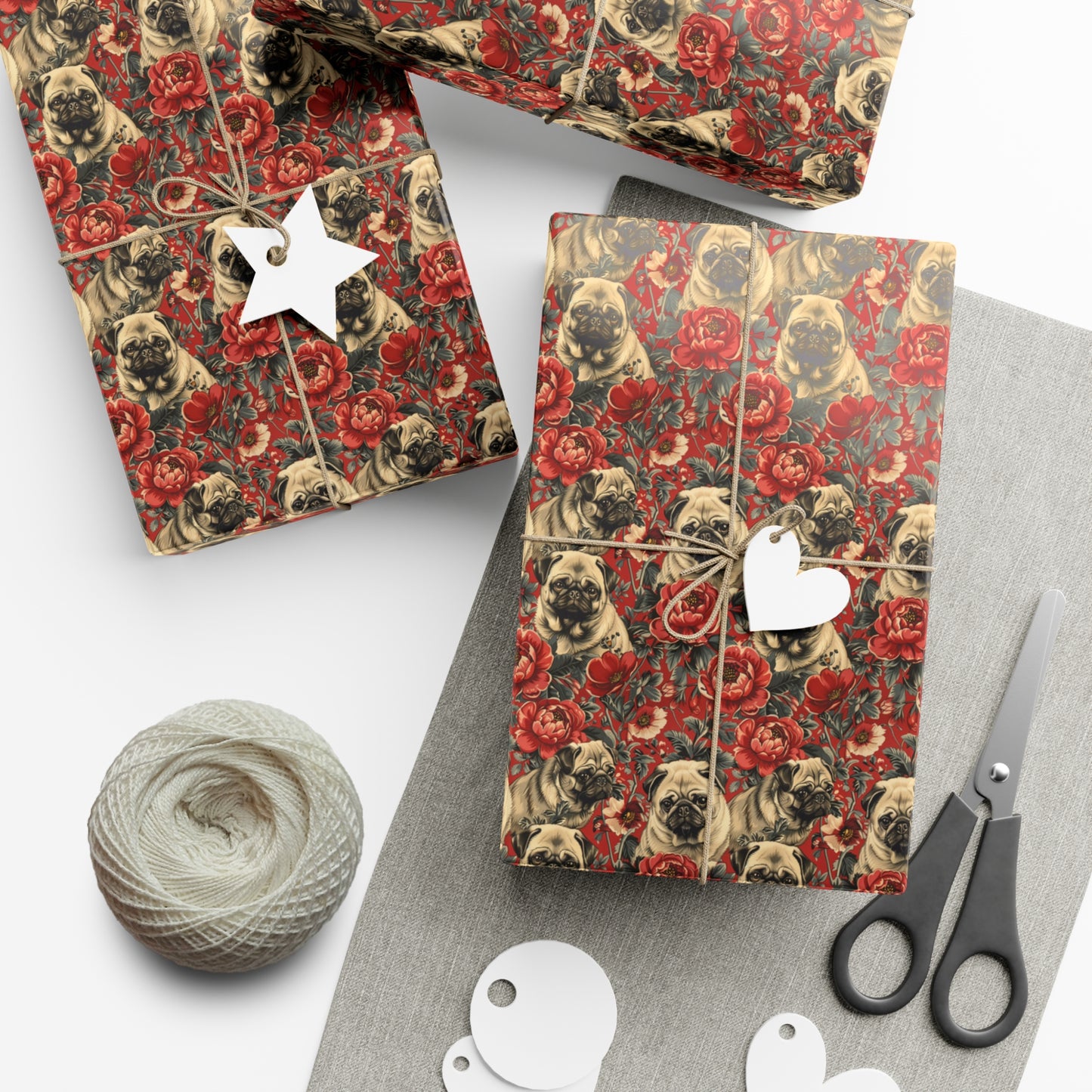 Pug Elegance - Gift Wrapping Paper