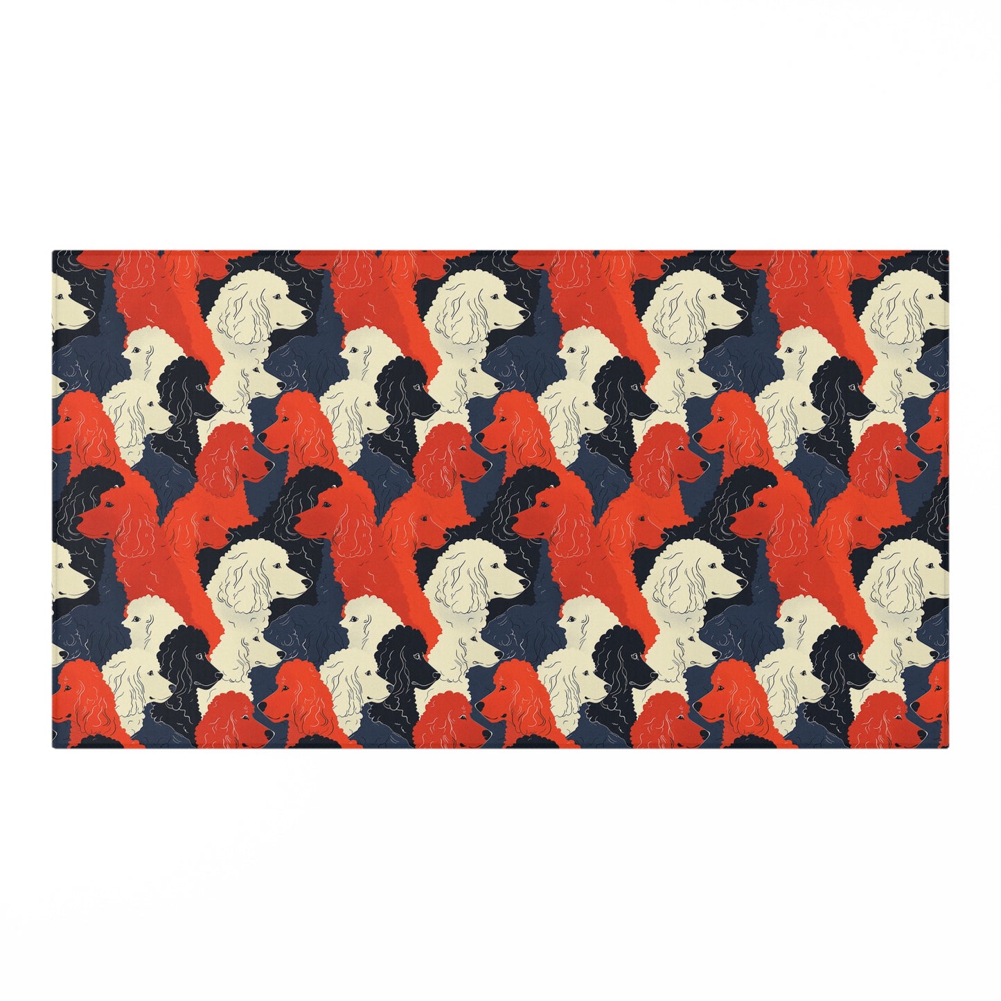 Poodle Elegance: Modern Dornier Rug