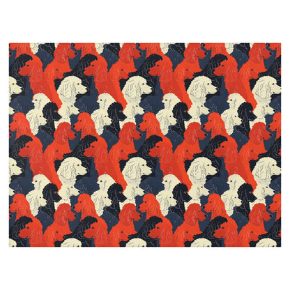 Poodle Elegance: Modern Dornier Rug