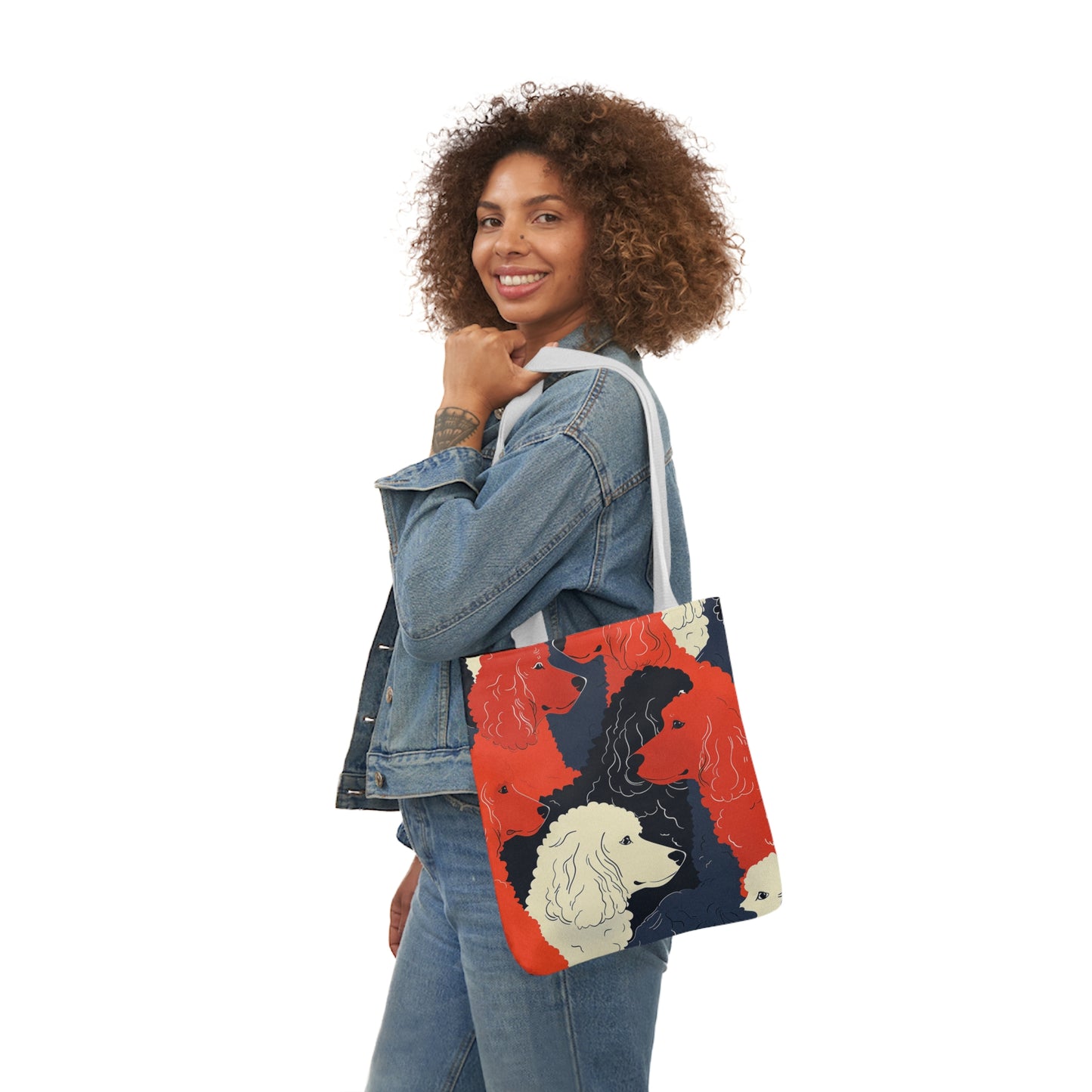 Poodle Canvas Tote Bag