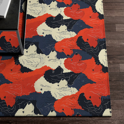 Poodle Elegance: Modern Dornier Rug